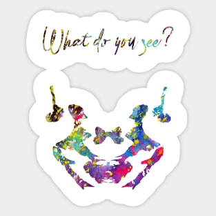 Rorschach inkblot test Sticker